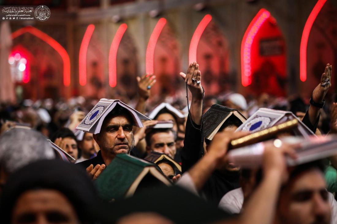 الأجواء العبادية في حرم المولى أمير المؤمنين (عليه السلام)، والصحن الحيدري الشريف - إحياء أعمال الليلة الثالثة والعشرين - ليلة القدر بروايتها الثالثة | 