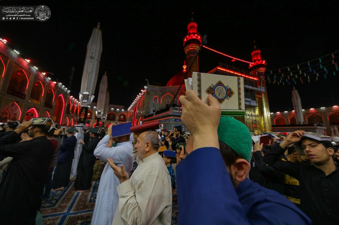 الأجواء العبادية في حرم المولى أمير المؤمنين (عليه السلام)، والصحن الحيدري الشريف - إحياء أعمال الليلة الثالثة والعشرين - ليلة القدر بروايتها الثالثة | 