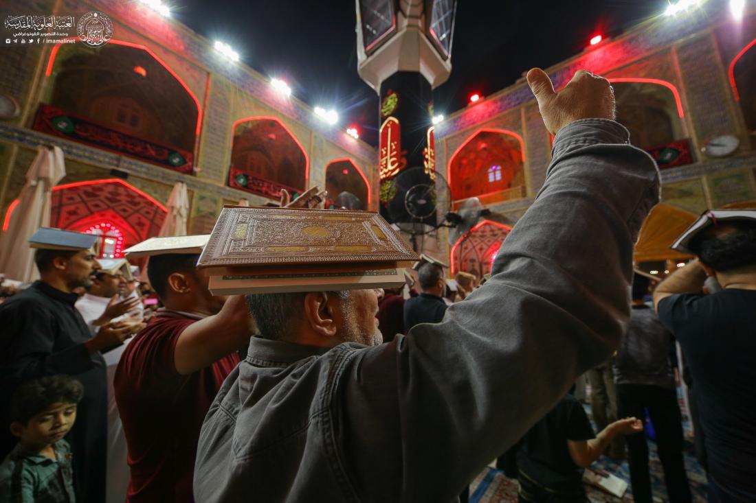الأجواء العبادية في حرم المولى أمير المؤمنين (عليه السلام)، والصحن الحيدري الشريف - إحياء أعمال الليلة الثالثة والعشرين - ليلة القدر بروايتها الثالثة | 