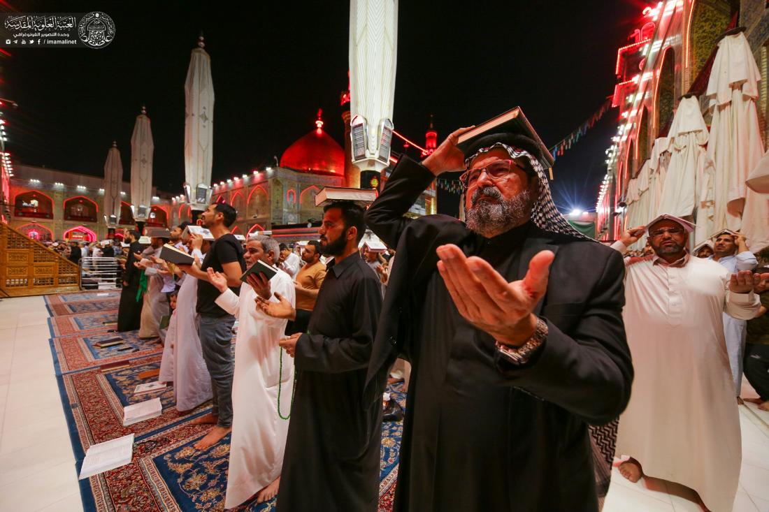 الأجواء العبادية في حرم المولى أمير المؤمنين (عليه السلام)، والصحن الحيدري الشريف - إحياء أعمال الليلة الثالثة والعشرين - ليلة القدر بروايتها الثالثة | 