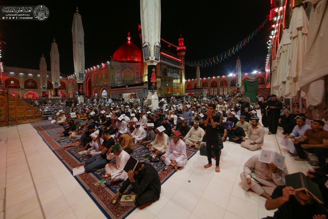 الأجواء العبادية في حرم المولى أمير المؤمنين (عليه السلام)، والصحن الحيدري الشريف - إحياء أعمال الليلة الثالثة والعشرين - ليلة القدر بروايتها الثالثة | 