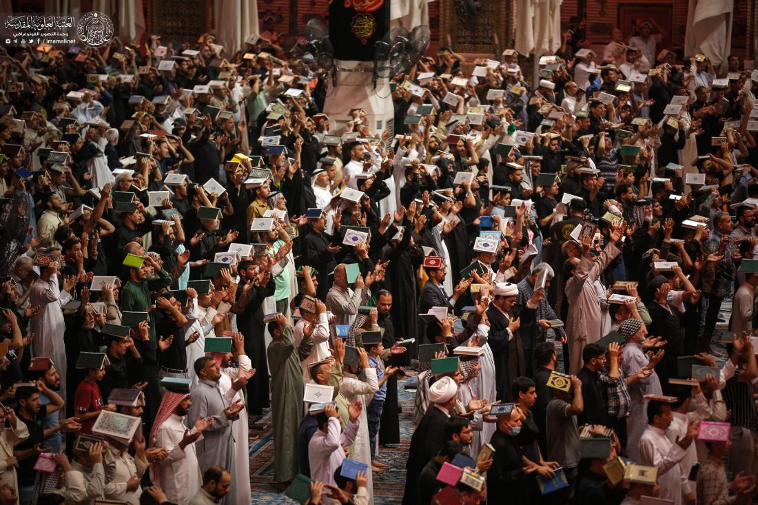 الأجواء العبادية في حرم المولى أمير المؤمنين (عليه السلام)، والصحن الحيدري الشريف - إحياء أعمال الليلة الثالثة والعشرين - ليلة القدر بروايتها الثالثة | 