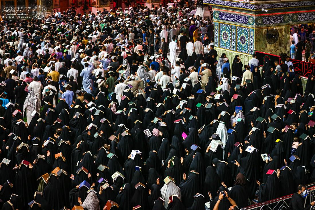 الأجواء العبادية في حرم المولى أمير المؤمنين (عليه السلام)، والصحن الحيدري الشريف - إحياء أعمال الليلة الثالثة والعشرين - ليلة القدر بروايتها الثالثة | 