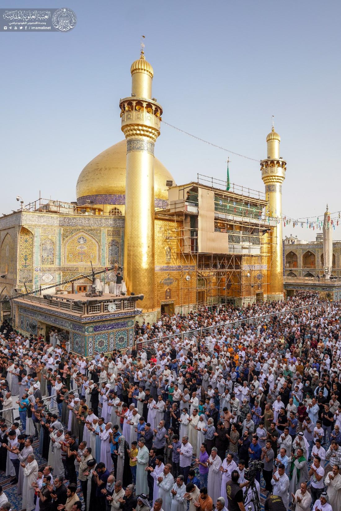 مراسم إقامة صلاة عيد الفطر المبارك في رحاب مرقد المولى أمير المؤمنين (عليه السلام) | 