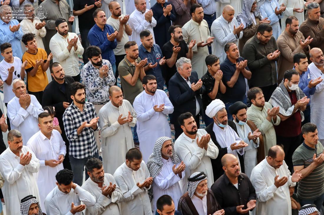 مراسم إقامة صلاة عيد الفطر المبارك في رحاب مرقد المولى أمير المؤمنين (عليه السلام) | 