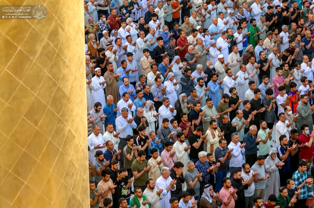 مراسم إقامة صلاة عيد الفطر المبارك في رحاب مرقد المولى أمير المؤمنين (عليه السلام) | 
