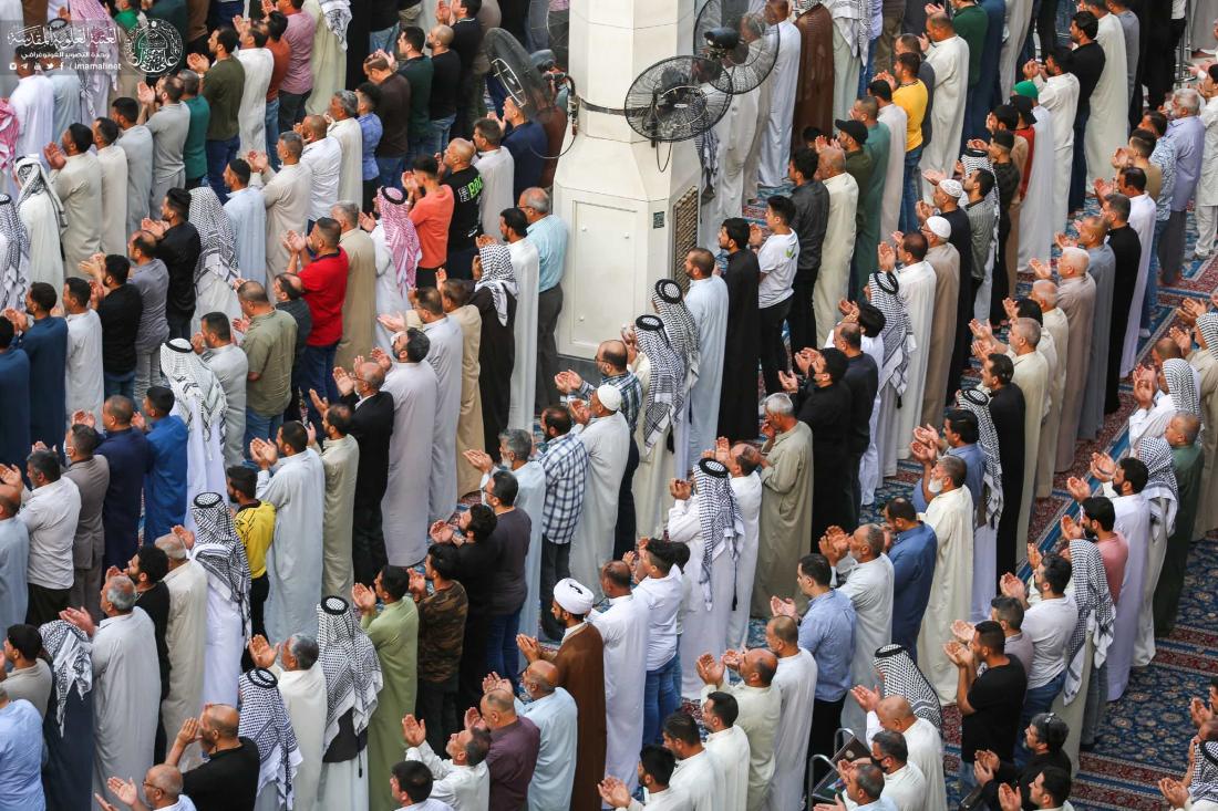 مراسم إقامة صلاة عيد الفطر المبارك في رحاب مرقد المولى أمير المؤمنين (عليه السلام) | 