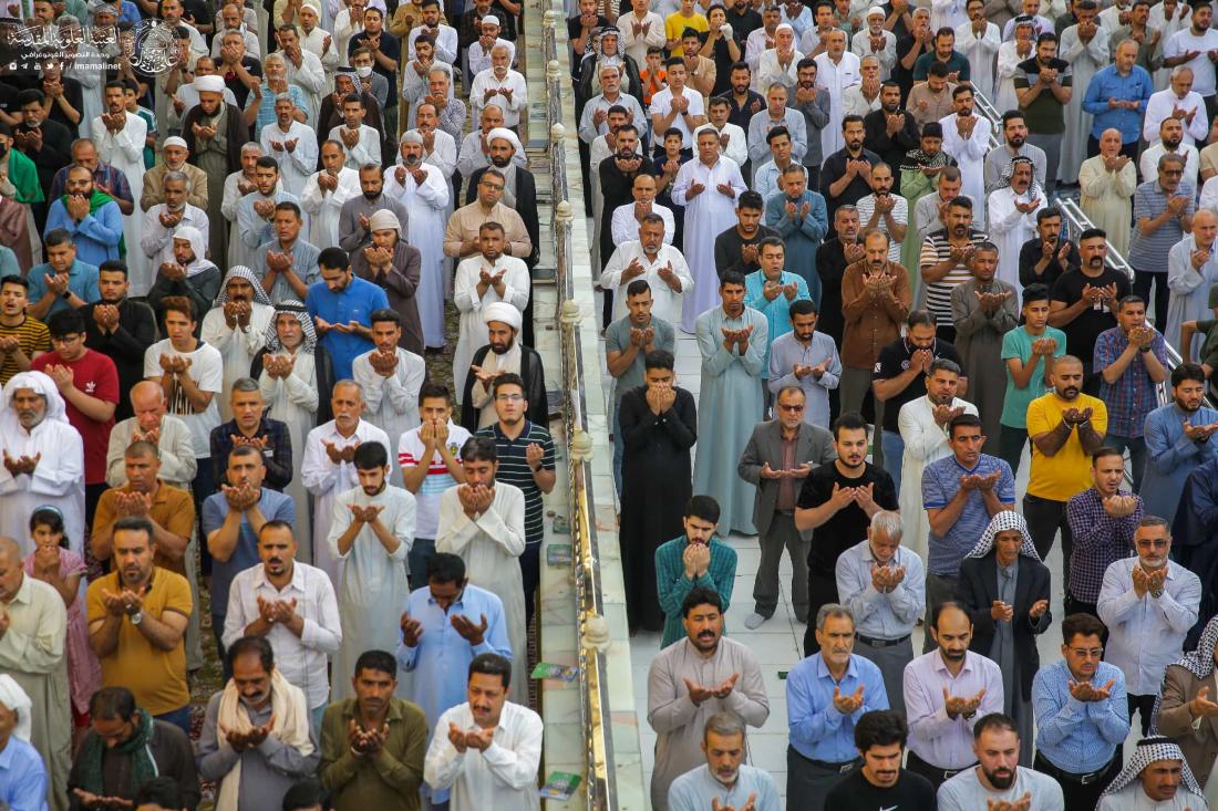 مراسم إقامة صلاة عيد الفطر المبارك في رحاب مرقد المولى أمير المؤمنين (عليه السلام) | 