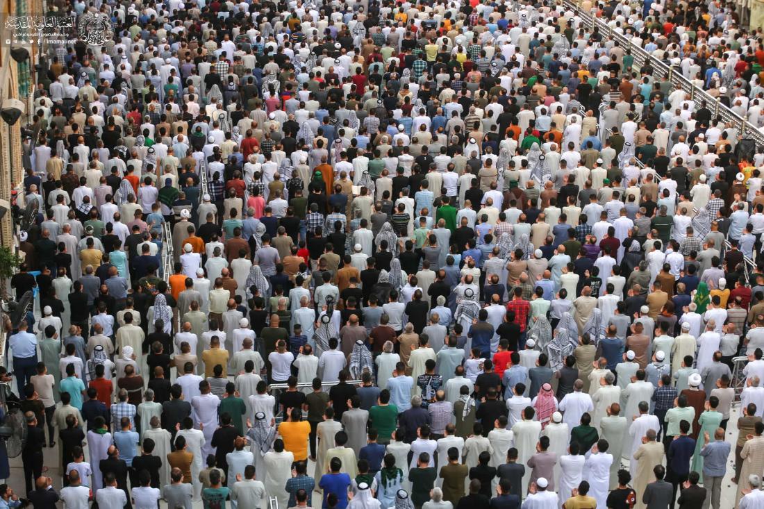 مراسم إقامة صلاة عيد الفطر المبارك في رحاب مرقد المولى أمير المؤمنين (عليه السلام) | 