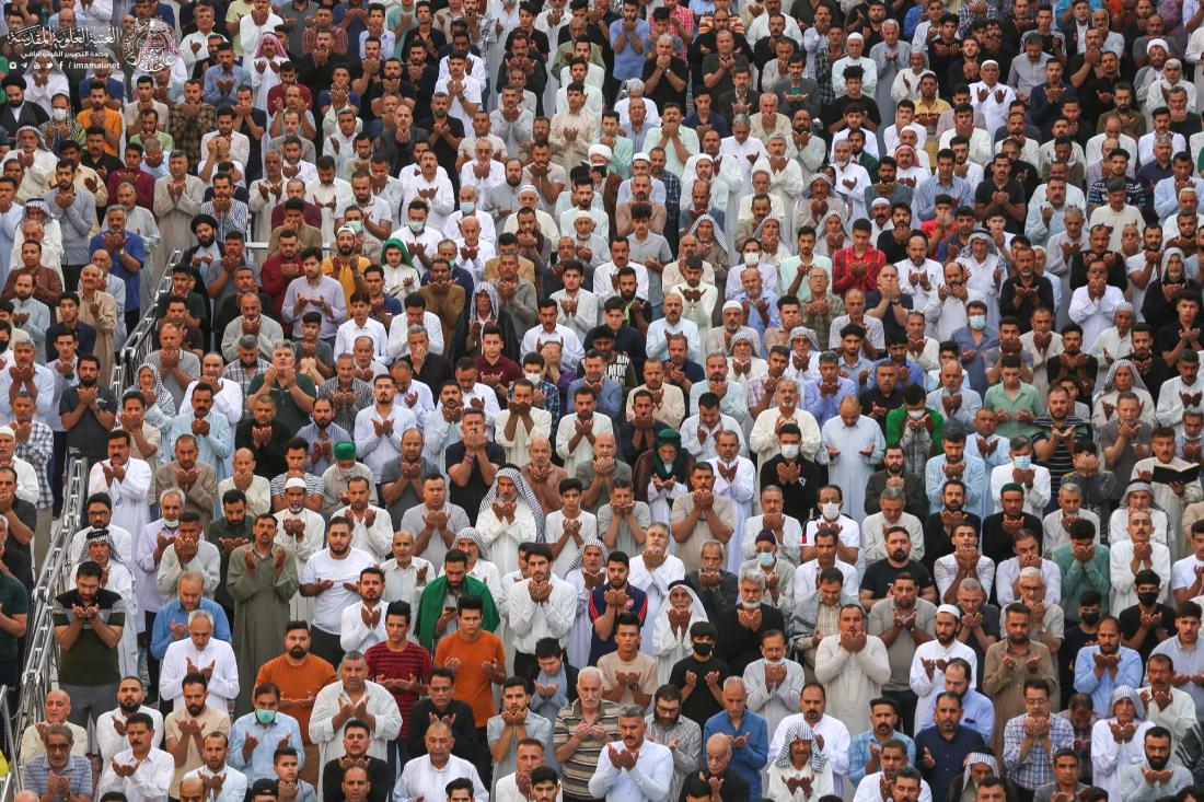 مراسم إقامة صلاة عيد الفطر المبارك في رحاب مرقد المولى أمير المؤمنين (عليه السلام) | 