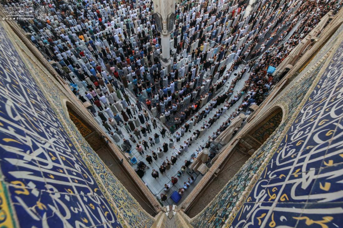 مراسم إقامة صلاة عيد الفطر المبارك في رحاب مرقد المولى أمير المؤمنين (عليه السلام) | 