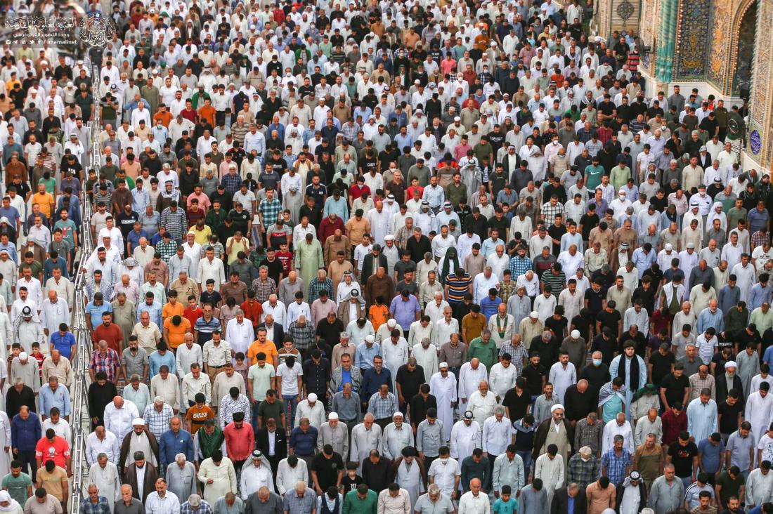 مراسم إقامة صلاة عيد الفطر المبارك في رحاب مرقد المولى أمير المؤمنين (عليه السلام) | 