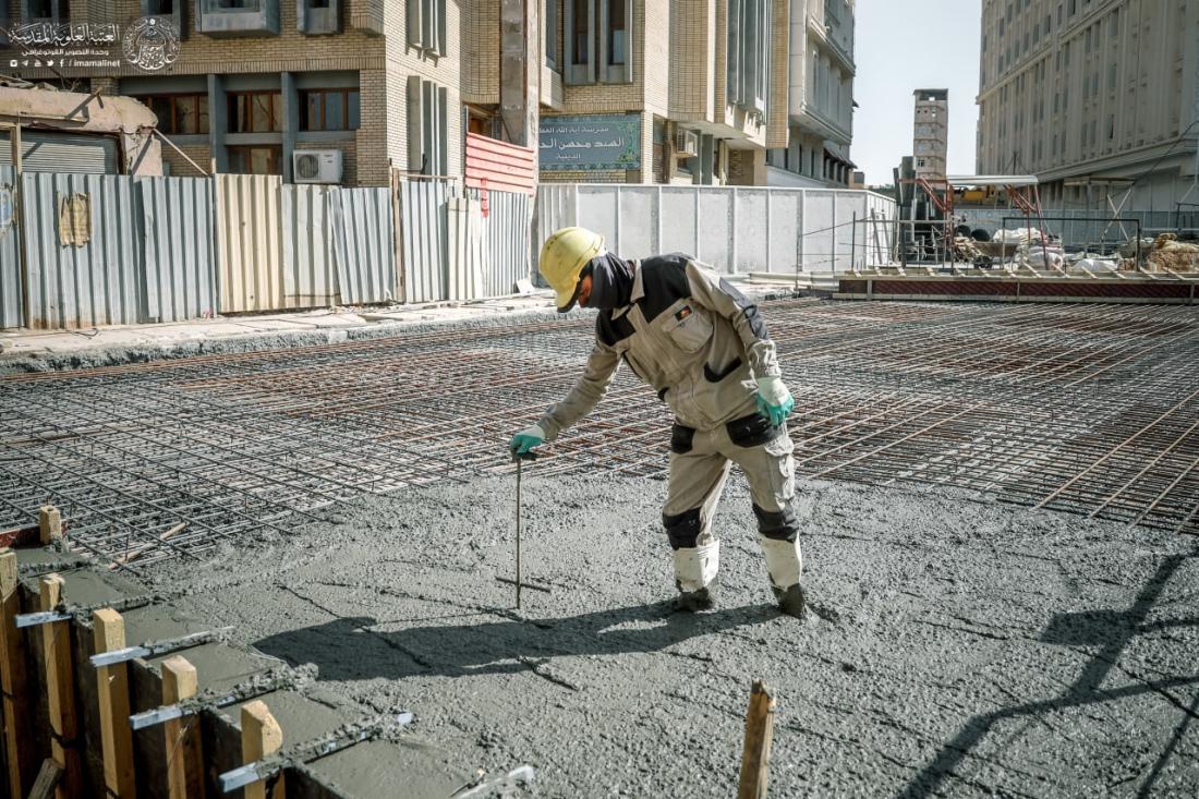 قسم الشؤون الهندسية في العتبة العلوية المقدسة يواصل تحقيق نسب إنجاز متقدمة في أعمال مشروع (صحيات رقم 4 ) قرب جامع السقايا خدمة للزائرين الكرام  | 