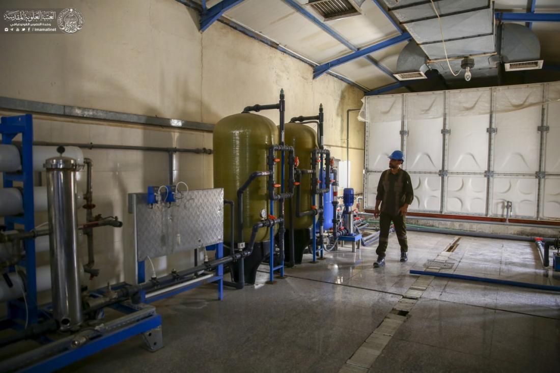 العتبة العلوية المقدسة .. معمل نبع العتبة يعلن مضاعفة الإنتاج خلال فصل الصيف | 