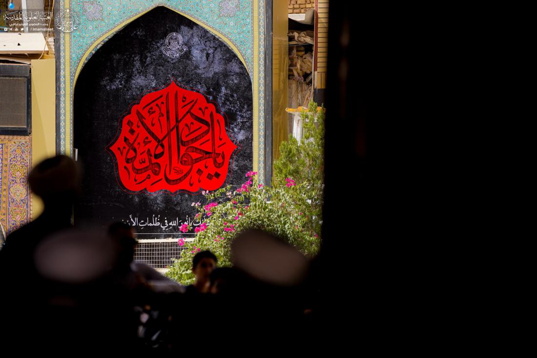 العتبة العلوية المقدسة تتشح بالسواد إيذاناً بالذكرى الأليمة لشهادة الإمام الجواد (ع) | 