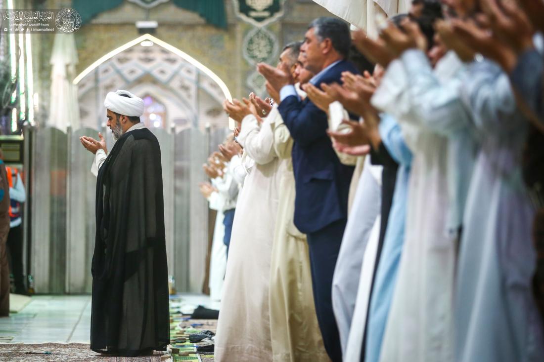 صلاة الجماعة ليلة عيد الغدير الأغر في الصحن العلوي المطهر | 
