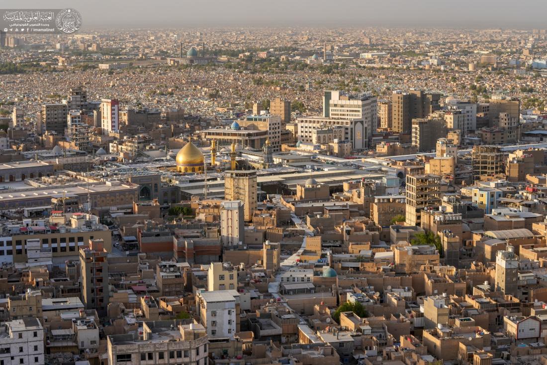 من الجو .. المرقد العلوي المطهر في يوم عيد الغدير الأغر | 