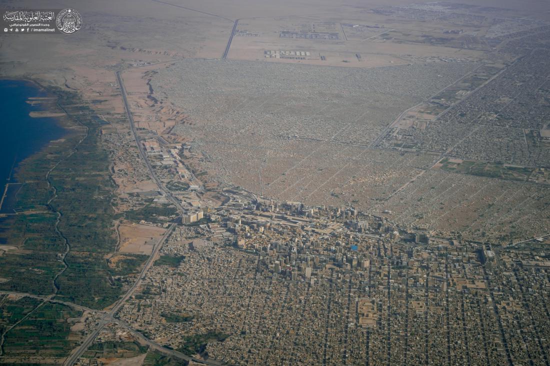 من الجو .. المرقد العلوي المطهر في يوم عيد الغدير الأغر | 