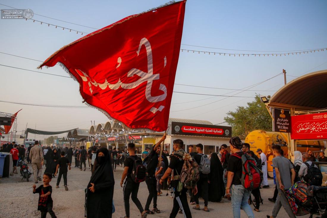منتسبو العتبة العلوية المقدسة يتشرفون بتقديم الخدمات للزائرين في استراحة المرتضى (ع) على طريق يا حسين | 