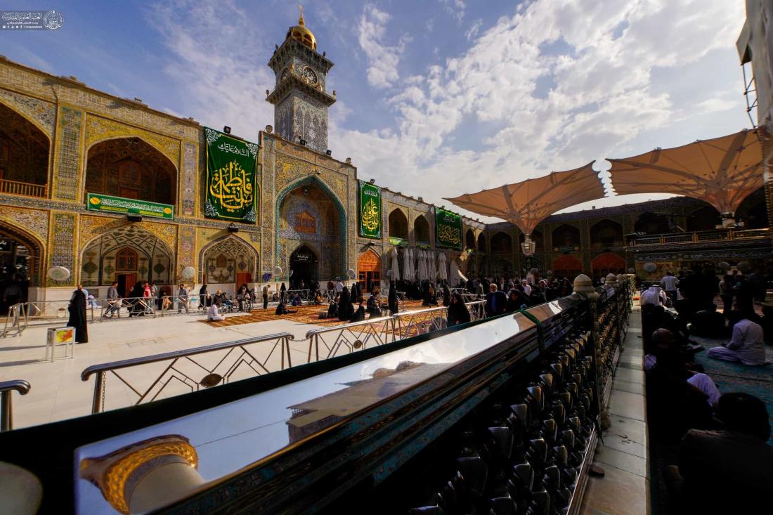  أرجاء المرقد العلوي المطهر تتشح بمعالم الزينة ضمن الاستعدادات الجارية للاحتفال بالولادة الميمونة للسيدة زينب الكبرى (عليها السلام) | 