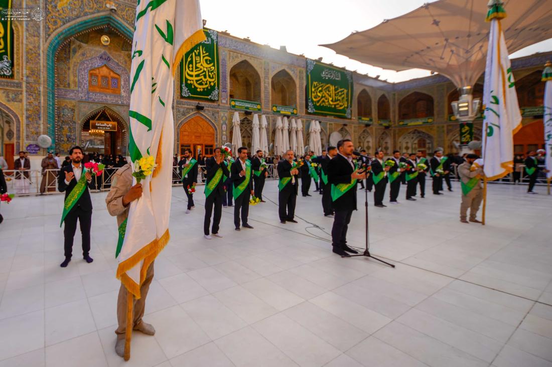 مراسم الزيارة الصباحية .. منتسبو العتبة العلوية المقدسة يحيون الذكرى العطرة الميمونة لمولد السيدة زينب (عليها السلام) في رحاب مرقد المولى أمير المؤمنين (عليه السلام) | 