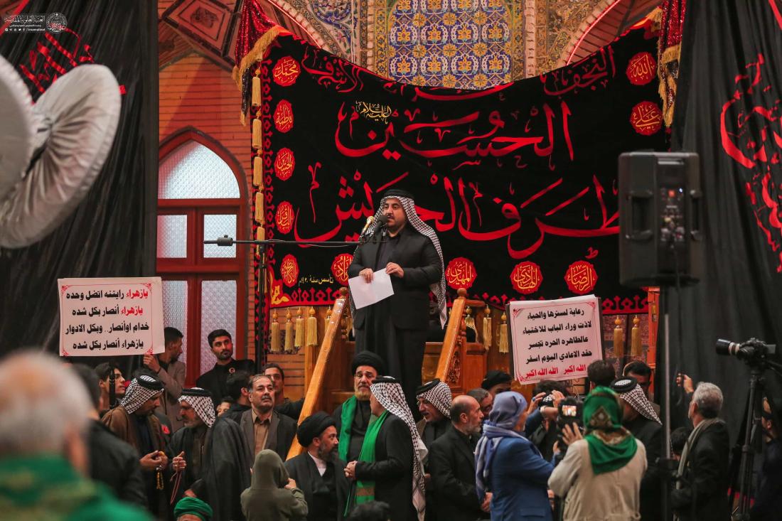 مواكب العزاء الفاطمي تحيي ذكرى شهادة السيدة الزهراء (ع) في جوار مرقد المولى أمير المؤمنين (ع) | 