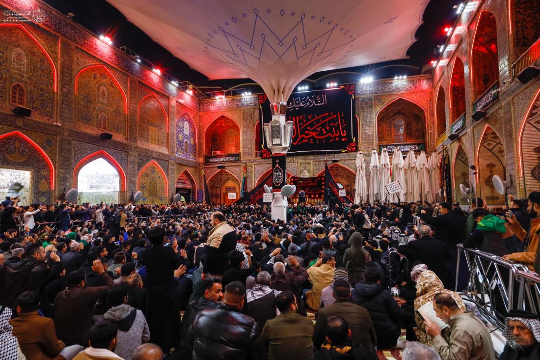 مواكب العزاء الفاطمي تحيي ذكرى شهادة السيدة الزهراء (ع) في جوار مرقد المولى أمير المؤمنين (ع) | 