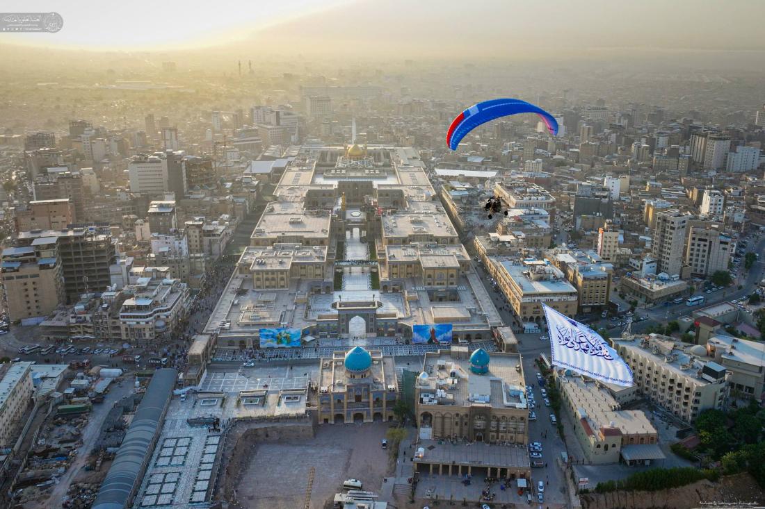 راية الغدير ترفرف عالياً في سماء النجف الأشرف لترفّ معها قلوب الموالين | 