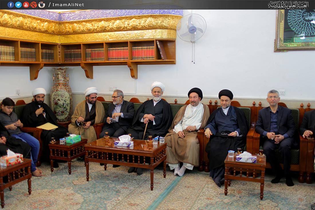 تقرير مصور : مراسيم تغير امانة العتبة العلوية المقدسة من سماحة الشيخ ضياء زين الدين الى سماحة السيد نزار هاشم حبل المتين  | 