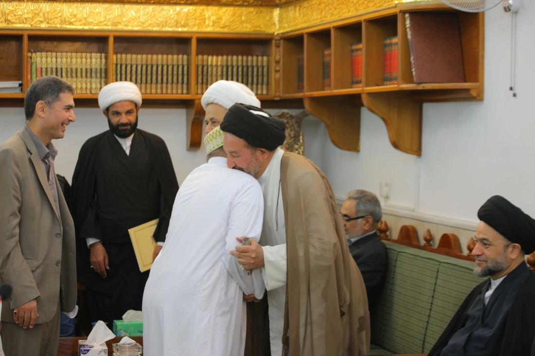 تقرير مصور : مراسيم تغير امانة العتبة العلوية المقدسة من سماحة الشيخ ضياء زين الدين الى سماحة السيد نزار هاشم حبل المتين  | 