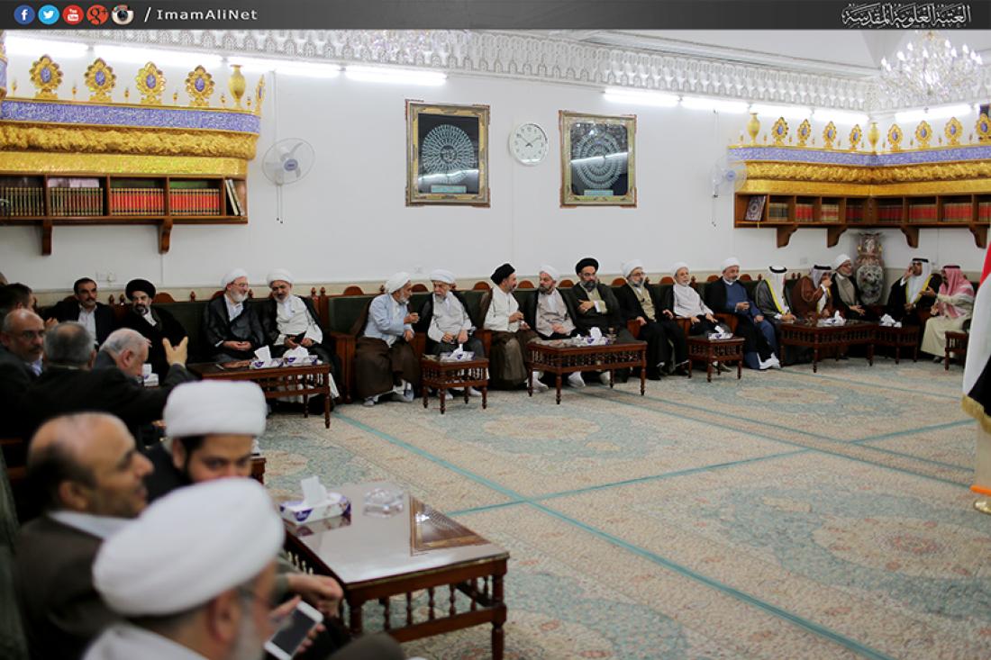 تقرير مصور : الامين العام للعتبة العلوية المقدسة يشرف على فتحة الشباك الطاهر بحضور الوكيل العام للمرجعية الدينية العليا وحضور علمائي من داخل العراق وخارجه | 