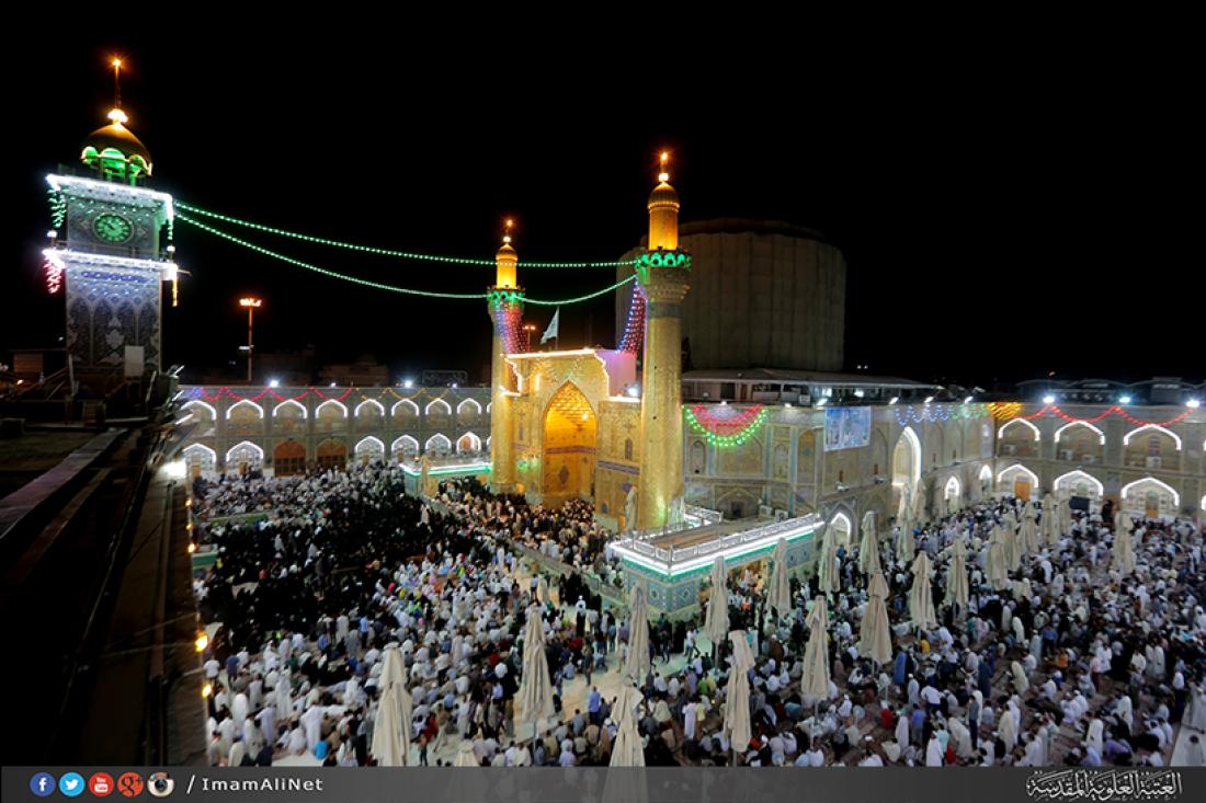 تقرير مصور : احياء ليلة المبعث النبوي الشريف في مرقد الامام امير المؤمنين سلام الله عليه  | 