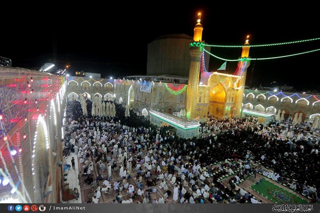 تقرير مصور : احياء ليلة المبعث النبوي الشريف في مرقد الامام امير المؤمنين سلام الله عليه  | 