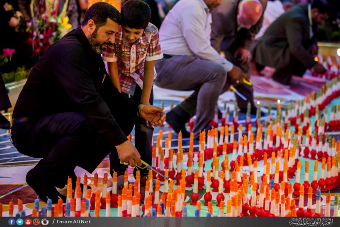 تقرير مصور : المؤمنون يحتفلون في ذكرى ولادة الامام المهدي عجل الله تعالى فرجه قي كربلاء المقدسه  | 