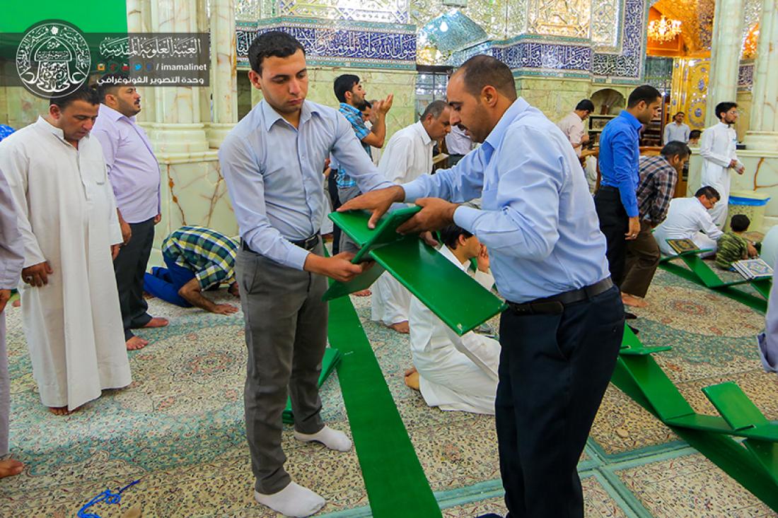 تقرير مصور : استعدادات دار القران في العتبة العلوية المقدسة للجلسة القرانية الرمضانية  | 