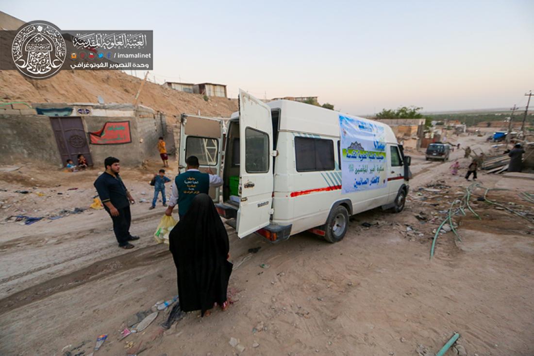 تقرير مصور : حملة افطار اكثر من 500 صائم يقوم بها مضيف العتبة العلوية المقدسة  | 