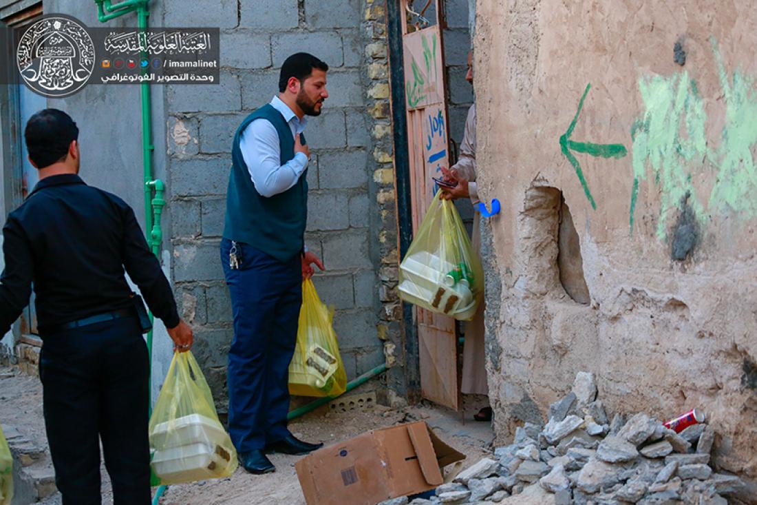 تقرير مصور : حملة افطار اكثر من 500 صائم يقوم بها مضيف العتبة العلوية المقدسة  | 