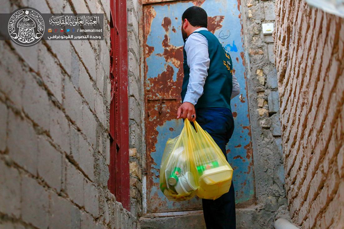 تقرير مصور : حملة افطار اكثر من 500 صائم يقوم بها مضيف العتبة العلوية المقدسة  | 
