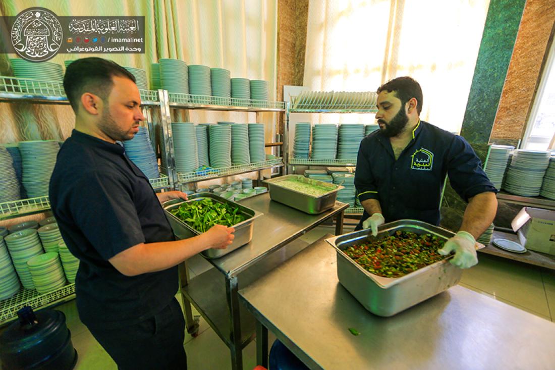 تقرير مصور : استعدادات مضيف العتبة العلوية المقدسة في ايام رمضان المبارك  | 