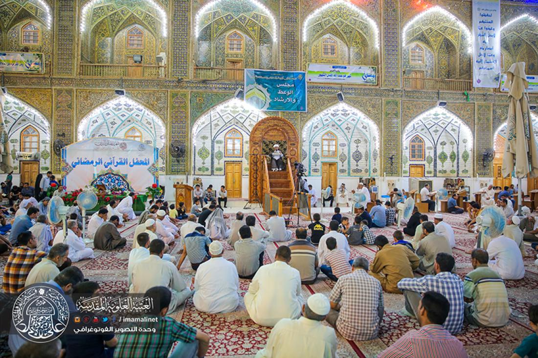 تقرير مصور : اجواء الليالي الرمضانية في العتبة العلوية المقدسة  | 