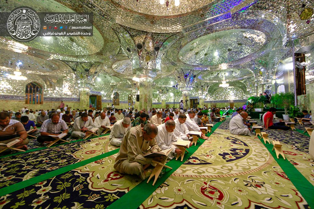 تقرير مصور : الجلسة القرانية الرمضانية  السنوية في مسجد الكوفة المعظم  | 