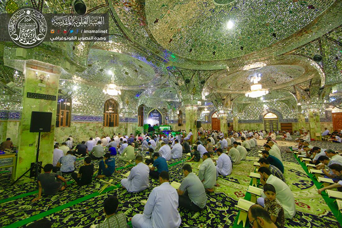 تقرير مصور : الجلسة القرانية الرمضانية  السنوية في مسجد الكوفة المعظم  | 