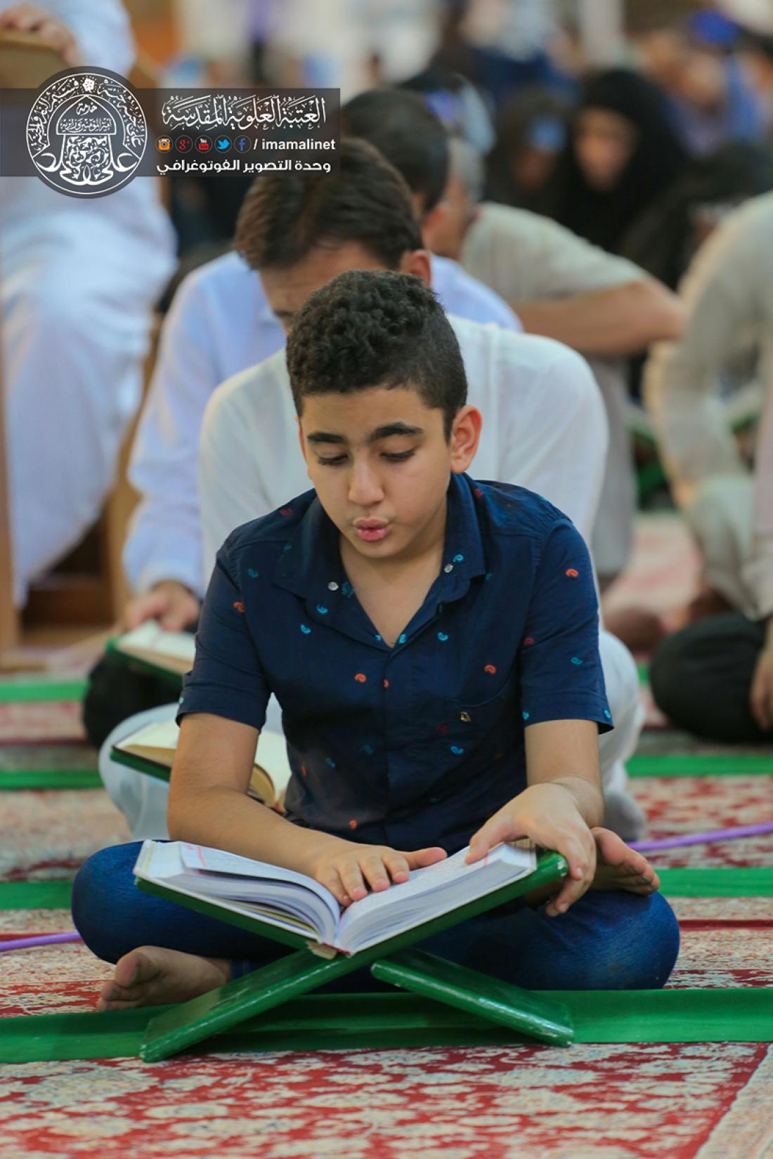 تقرير مصور : دار القران الكريم في العتبة العلوية المقدسة يقيم المحفل القراني بعد صلاة الفجر  | 