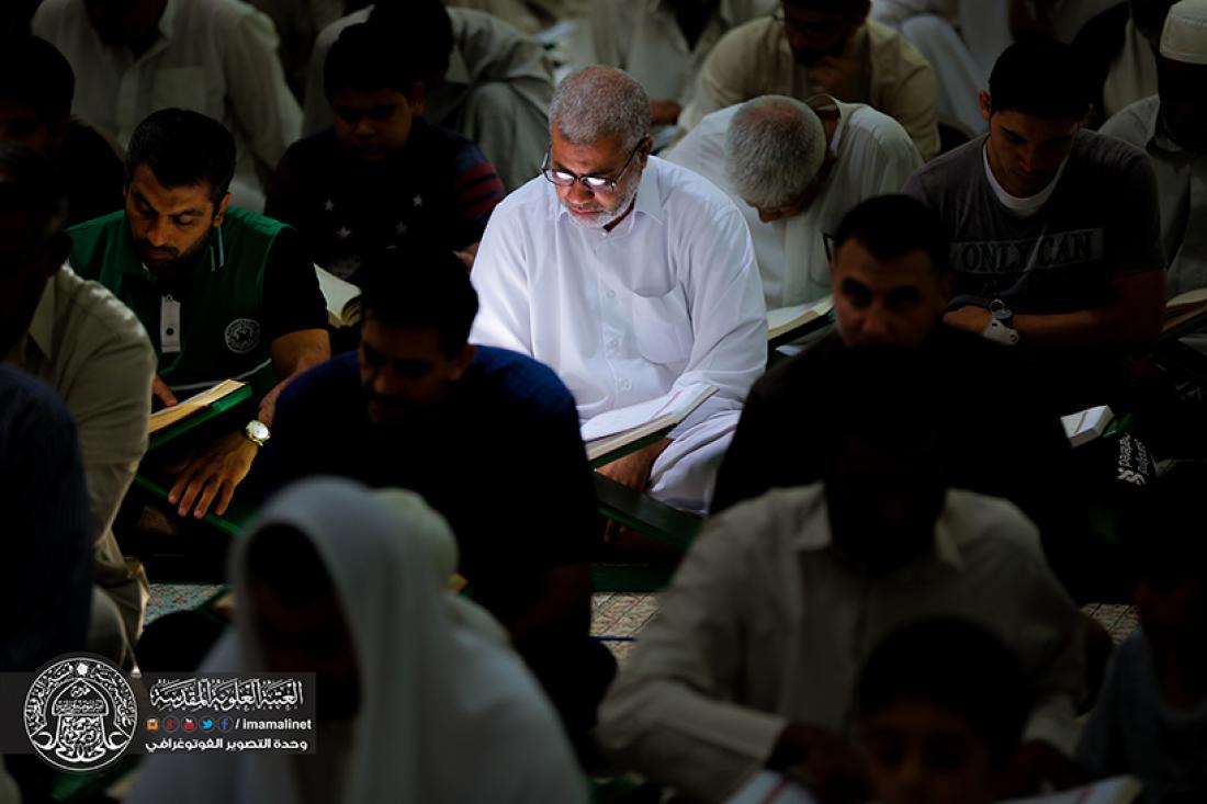 تقرير مصور : استمرار الختمة القرانية الرمضانية السنوية في العتبة العلوية المقدسة  | 