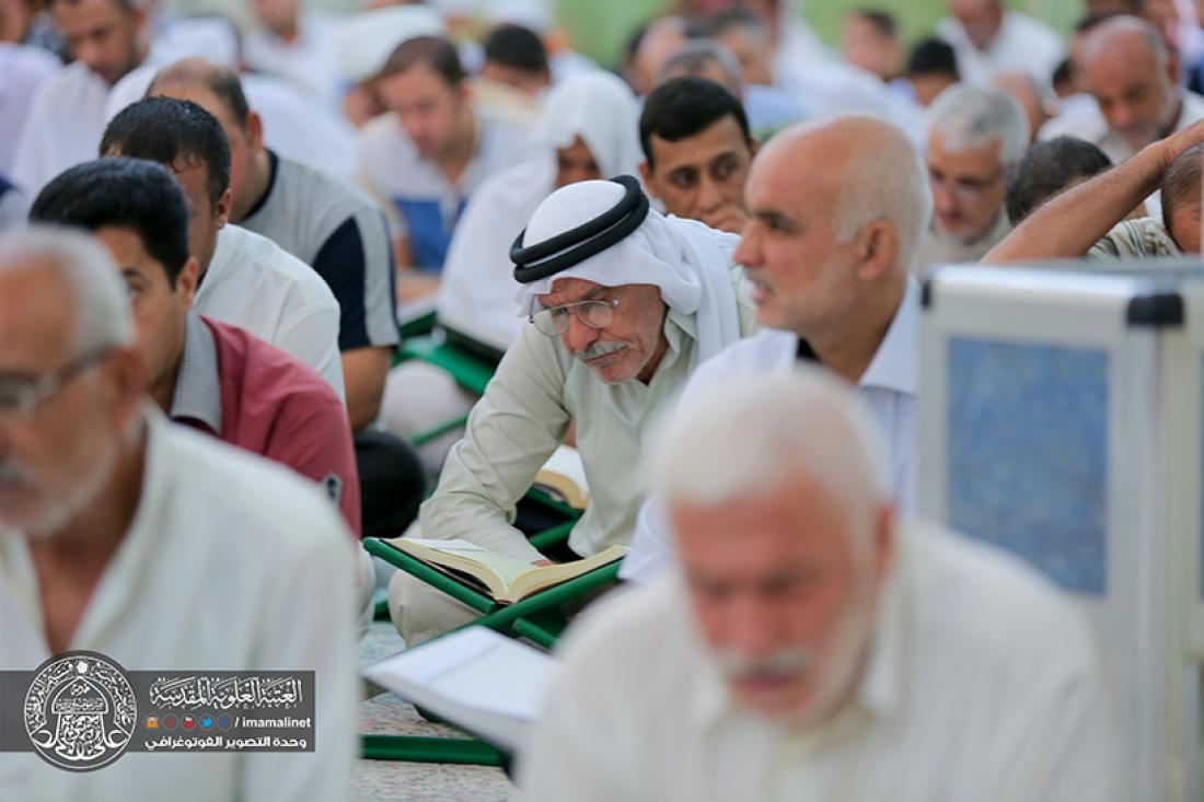 تقرير مصور : استمرار الختمة القرانية الرمضانية السنوية في العتبة العلوية المقدسة  | 
