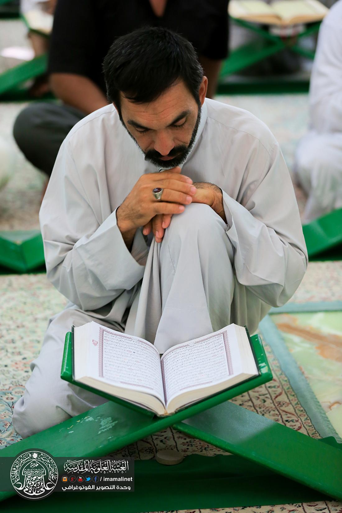 تقرير مصور : استمرار الختمة القرانية الرمضانية السنوية في العتبة العلوية المقدسة  | 