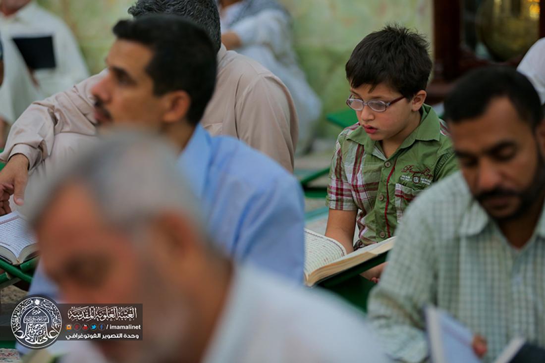 تقرير مصور : استمرار الختمة القرانية الرمضانية السنوية في العتبة العلوية المقدسة  | 