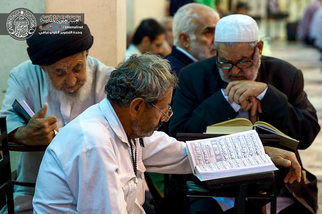 تقرير مصور : الجلسة القرانية الرمضانية السنوية في مرقد السيده معصومة في قم المقدسة ايران  | 