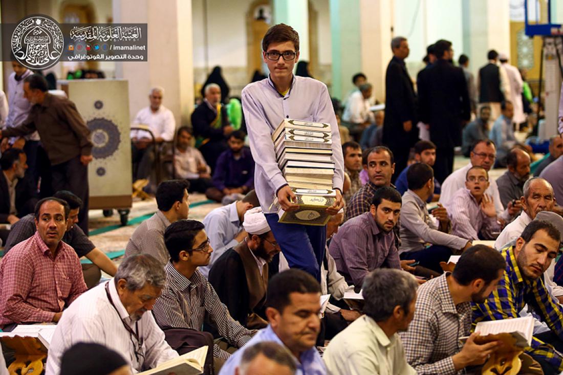 تقرير مصور : الجلسة القرانية الرمضانية السنوية في مرقد السيده معصومة في قم المقدسة ايران  | 