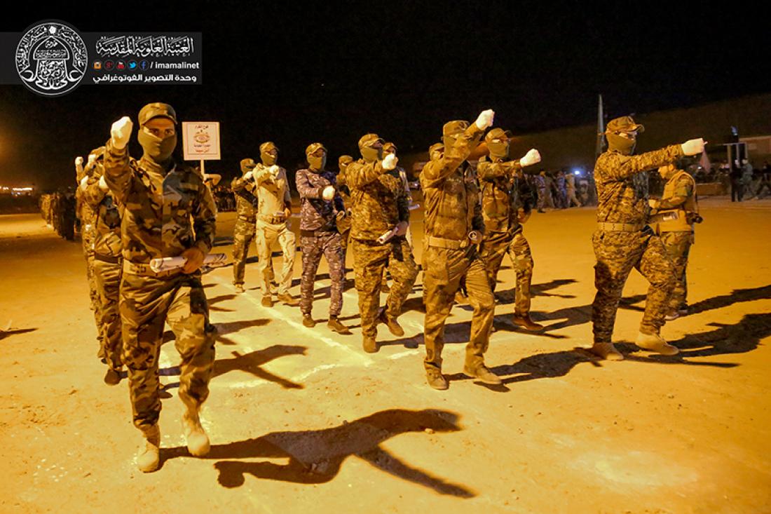 تقرير مصور : تخرج الدوره الثالثة من فوج الكرار التابع الى فرقة الامام علي {ع}  القتالية  | 